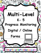 Progress Monitoring for Multi Level k to 5  using Google Forms